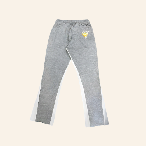 Grey Dults Stacked Sweat Pants