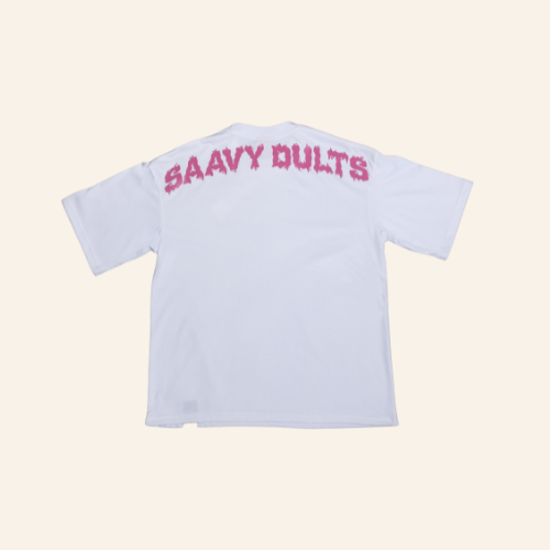 Dults Oversized T-Shirt Pink Logo