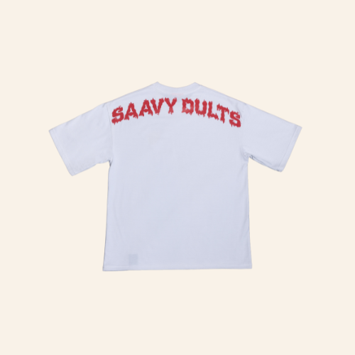 Dults Oversized T-Shirt Red Logo