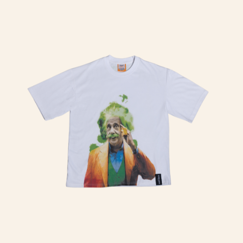 Dults Oversized T-Shirt Green Einstein