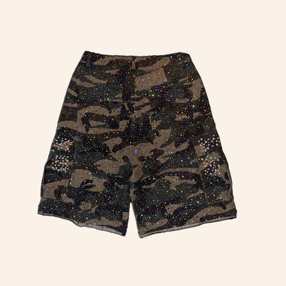 Rhinestones Camou Jorts