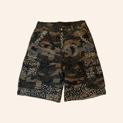 Rhinestones Camou Jorts