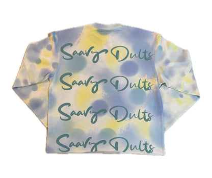 Dults Oversized T-Shirt Multi Color Einstein Long Sleeve